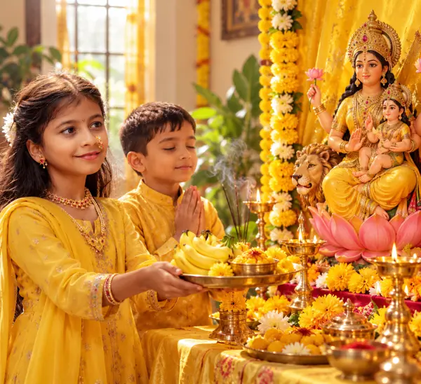 Navratri Day 5 Devotion: Personalized Skandamata Puja Portrait